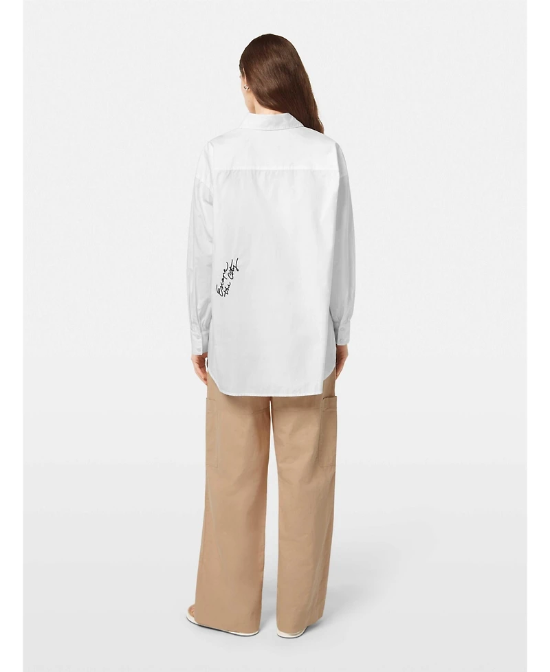 Scotch & Soda Women's Embroidered Poplin Shirt,