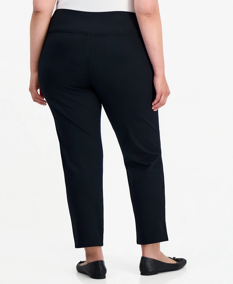 Style & Co Plus Ponte Straight-Leg Pants, Created For Macy's