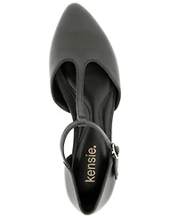 Kensie Women's Gabrielle T-Strap Flat