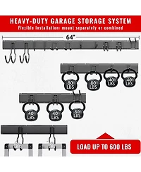 Xdovet Wall Mount Garden Tool Organizer Rack