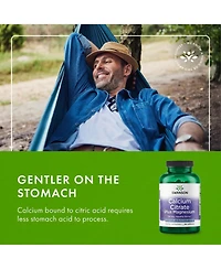 Swanson Calcium Citrate Plus Magnesium Mineral Supplement for Bone Strength, Energy, Muscle Relaxation and Cardiovascular Support 150 Capsules