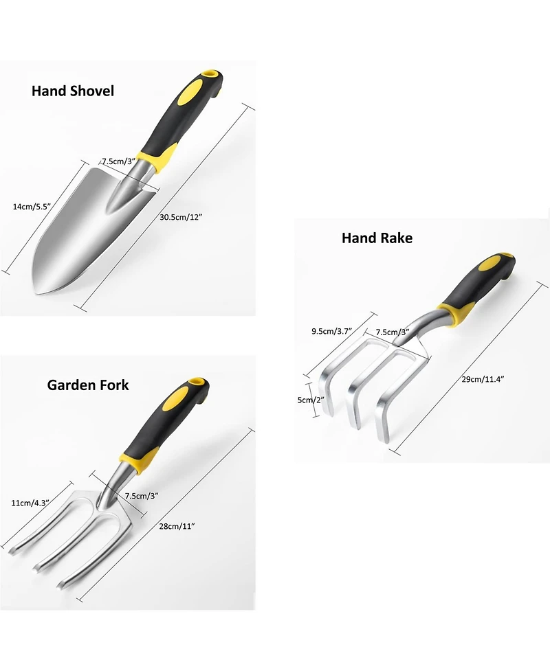 Xdovet Garden Tool Set Shovel Trowel Rake Weeder Shear