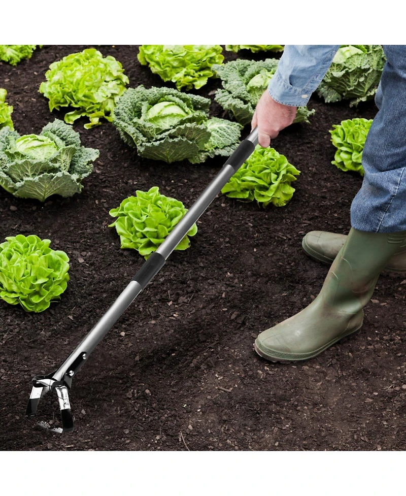 Xdovet Weeding Stirrup Garden Tool Adjustable Metal Handle