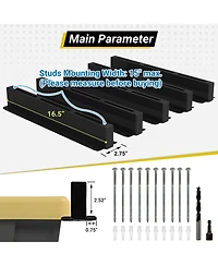 Xdovet Overhead Ceiling Rack 4-Bin Storage System