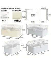 Xdovet Plastic Craft Box 3-Layer Multipurpose Organizer