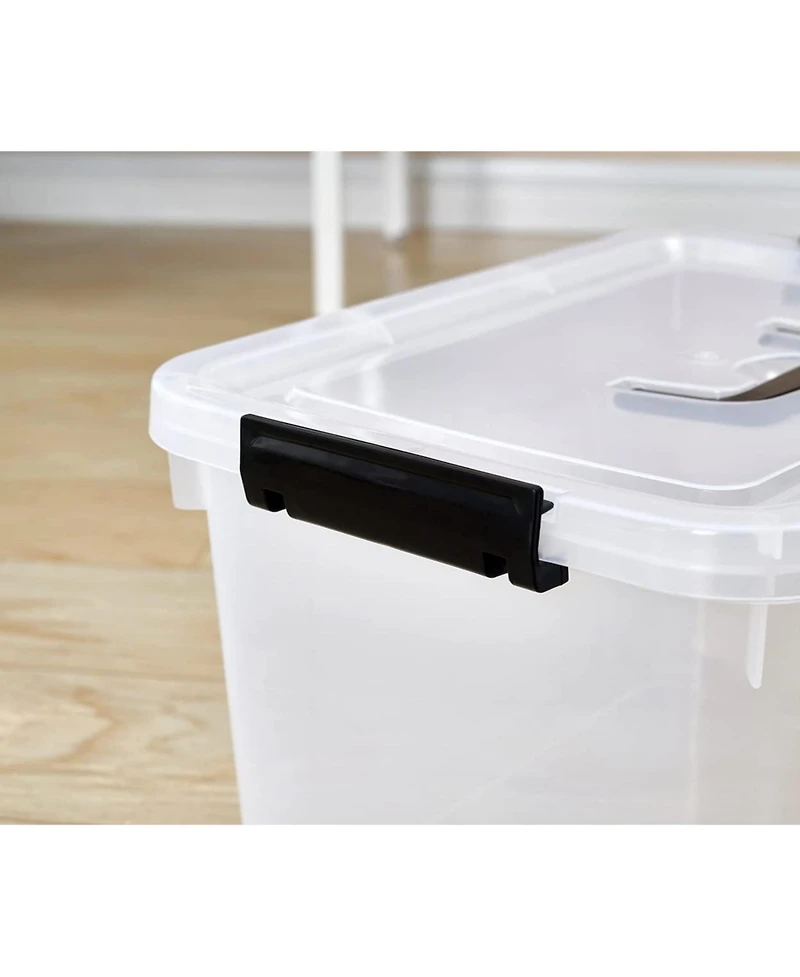 Xdovet Stackable Plastic Storage Bins with Lids