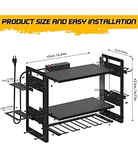 Xdovet Power Tool Organizer Wall Mount Charging Station Metal Rack Drill Holder