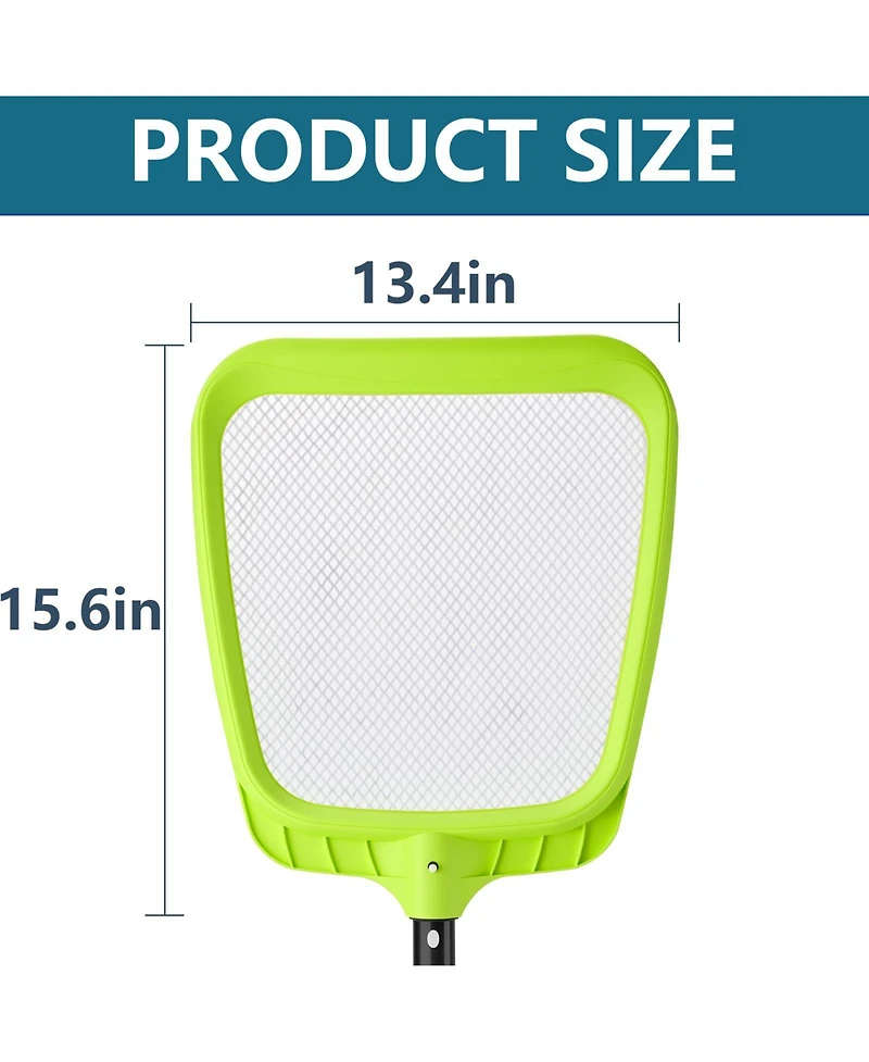 Xdovet Pool Skimmer Net Heavy Duty Leaf Rake Ultra Fine Mesh