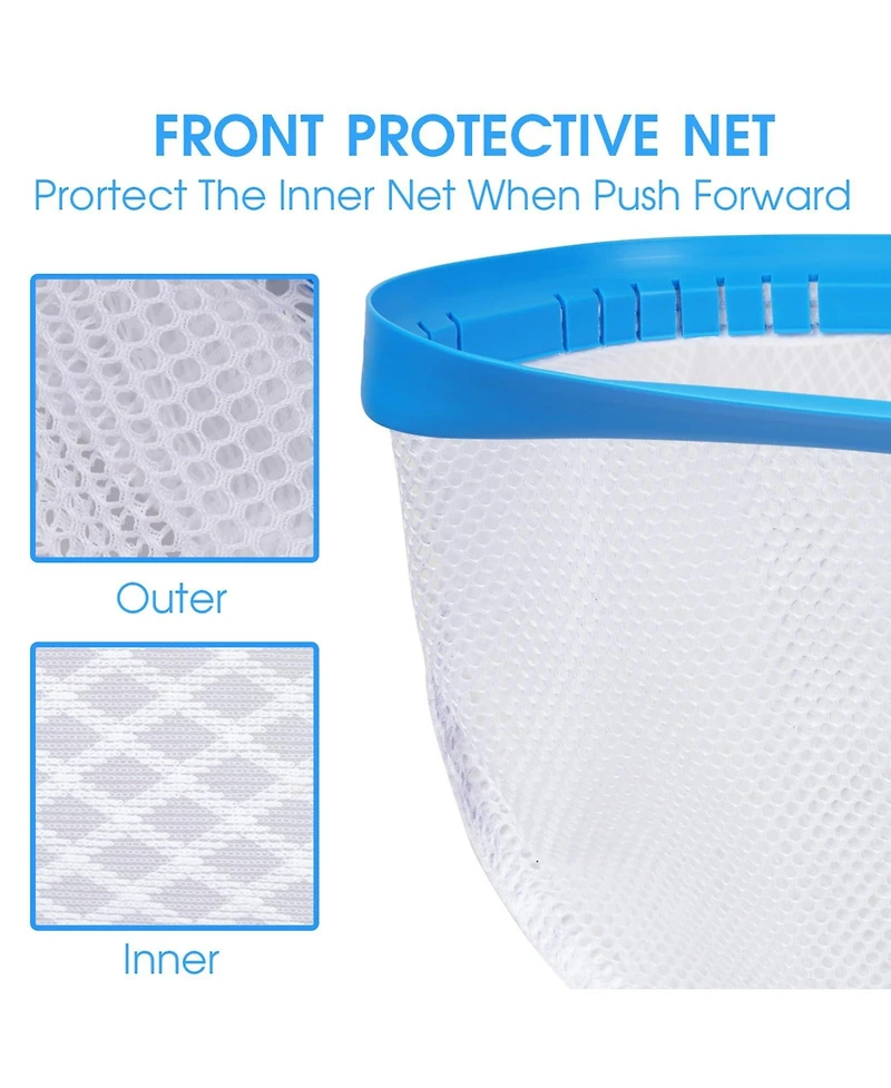 Xdovet Pool Net Leaf Rake Skimmer Heavy Duty