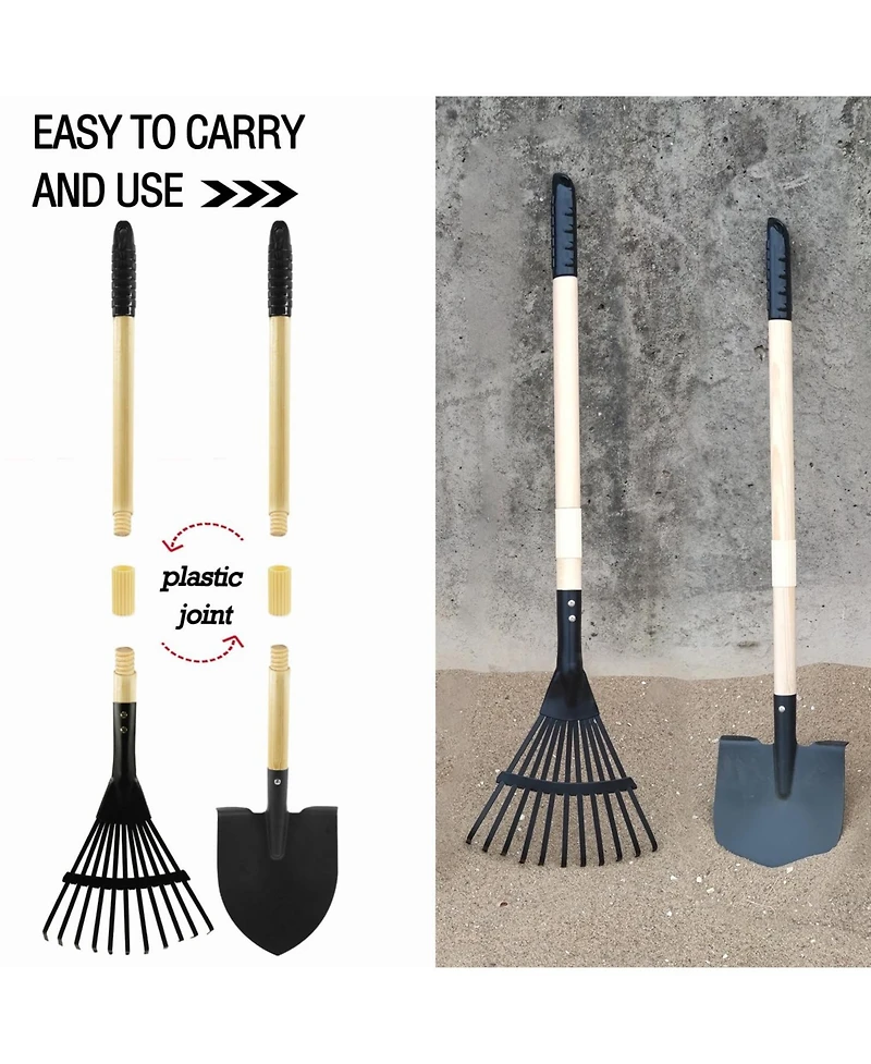 Xdovet Toddler Wheelbarrow Gardening Tools Sandbox Beach Toy Set