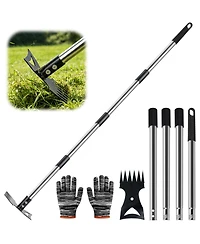 Xdovet Weed Puller Long Handle Garden Hoe Rake Tool