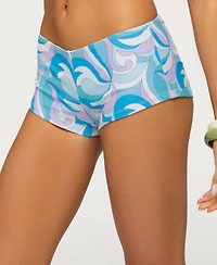 Edikted Women's Cassa Paisley Boyshort Bikini Bottom