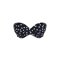 Panache Lingerie Women's Polka Dot Scarlett Underwire Padded Bandeau Bikini Swim Bra