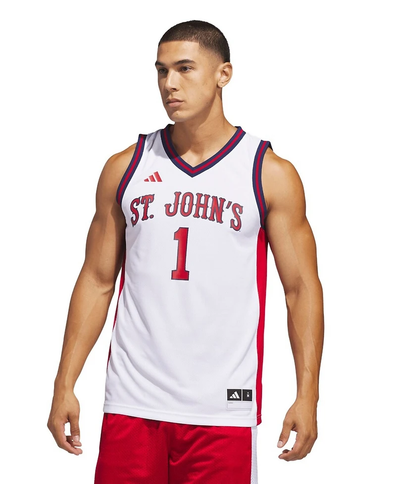 Adidas Men's White St. John's Red Storm Home Replica Basketball Jersey