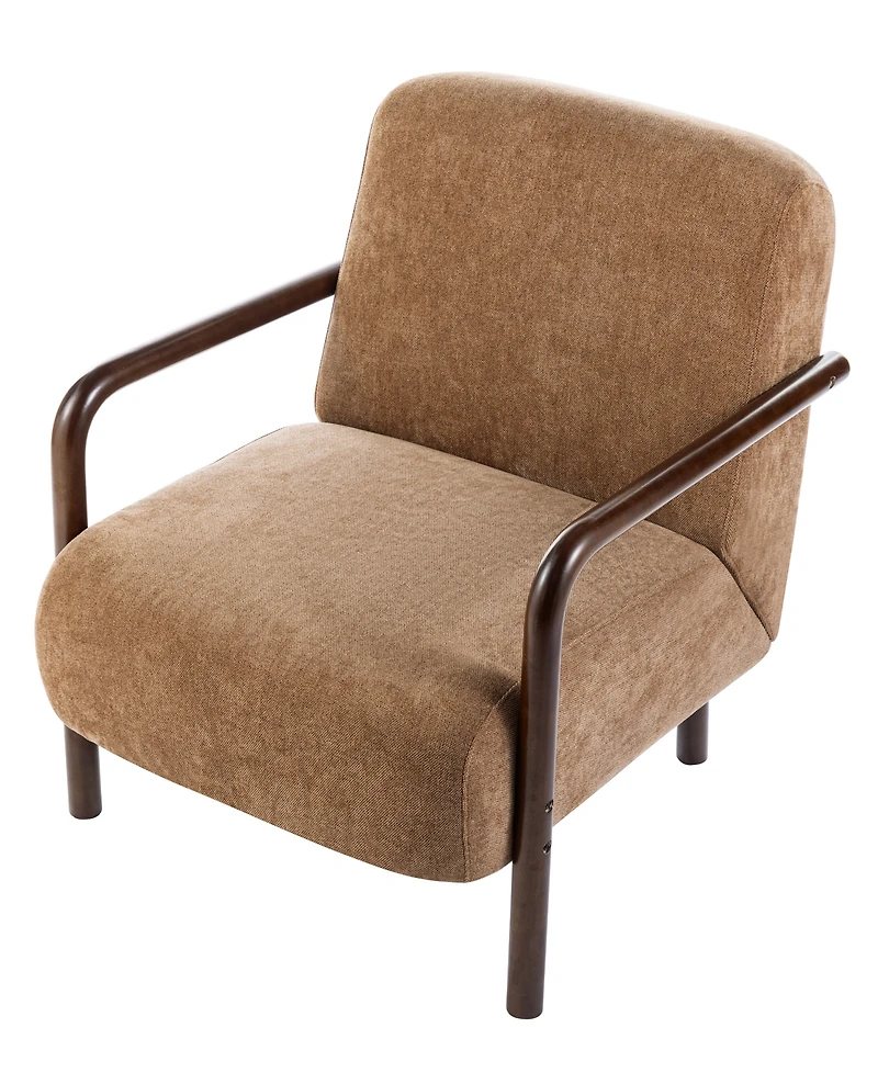 Glitzhome Mid-Century Modern 31.25" Foam Thick Armchair