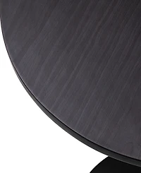 Glitzhome Modern 39.5" Metal Round Bar Table