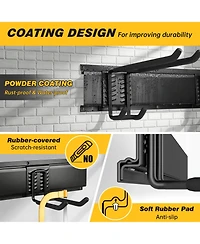 Xdovet Wall Mount Garden Tool Organizer Metal Hook Rack