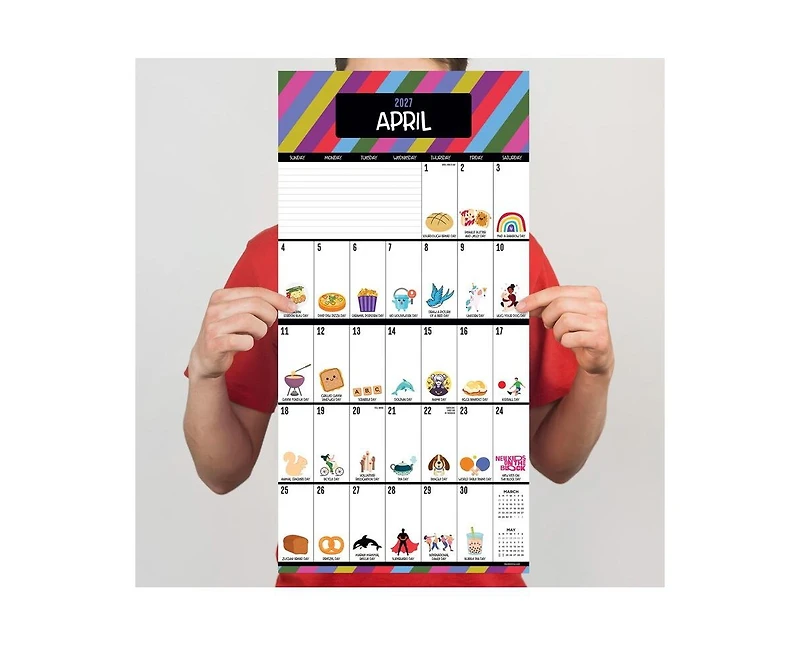 Tf Publishing Paper Goods 2027 Every Day's A Holiday Wall Calendar