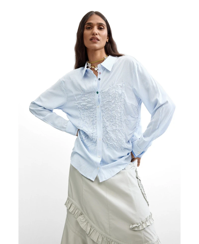 Desigual Women's Long striped shirt