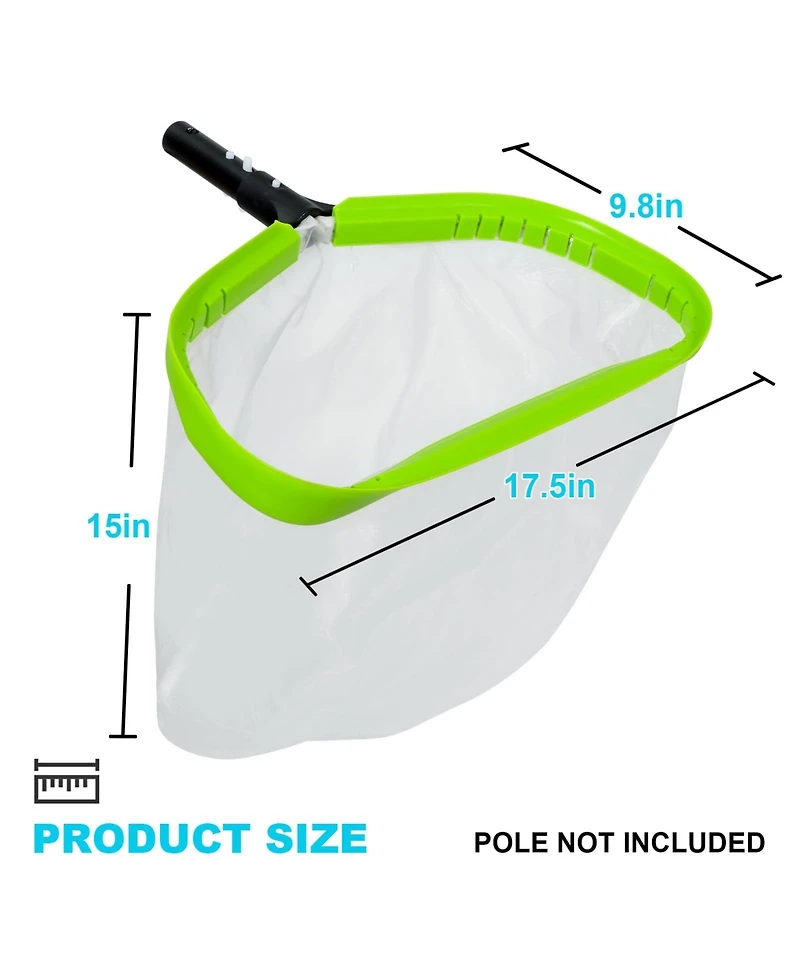 Xdovet Pool Net Ultra Fine Mesh Leaf Skimmer Aluminum Frame Nylon Deep Bag