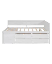 Streamdale Furniture Full Size Daybed with Drawers and Shelves
