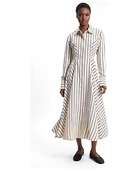 Karen Millen Women's Stripe Midi Dress