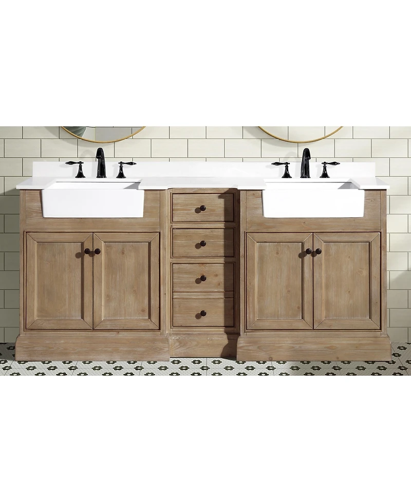 Ari Bath 72" Kelly, Weathered Fir Finish