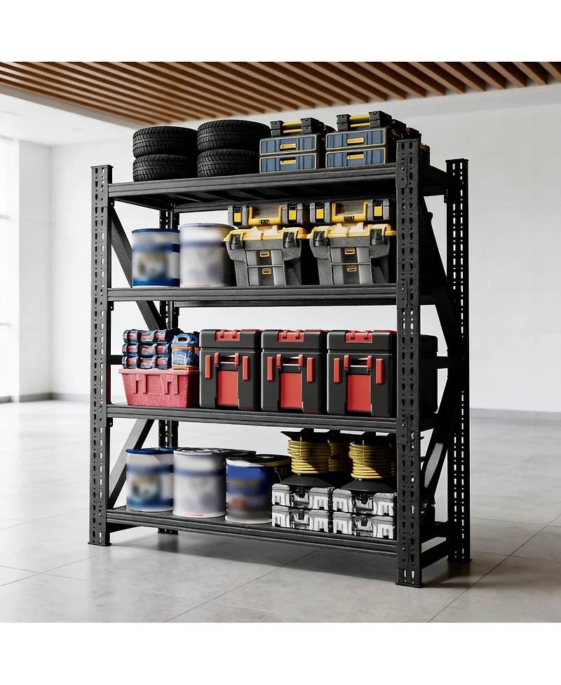 Streamdale Furniture Heavy Duty 4000LBS Adjustable Metal Garage Shelving Unit