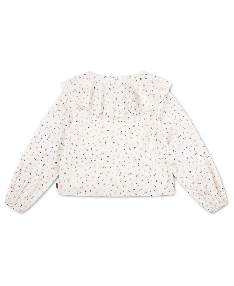 Levi's Girls' 7-16 Long-Sleeve Ruffle Top