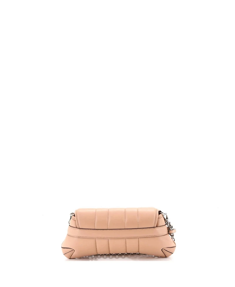 Pre-Owned Gucci Small Horsebit Chain Shoulder Bag Vertical Quilted Leather