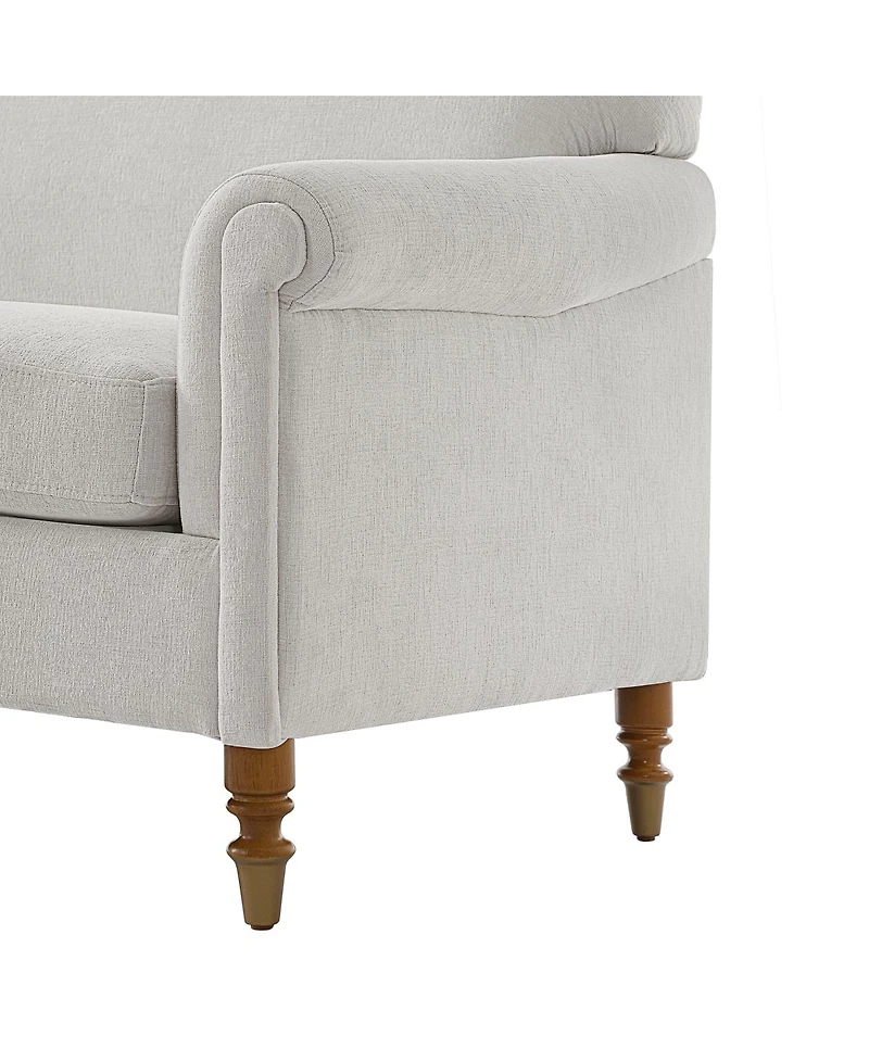 Streamdale Furniture Modern 77.5'' 2-Seater Upholstered Loveseat with Rolled Arms