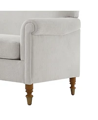 Streamdale Furniture Modern 77.5'' 2-Seater Upholstered Loveseat with Rolled Arms