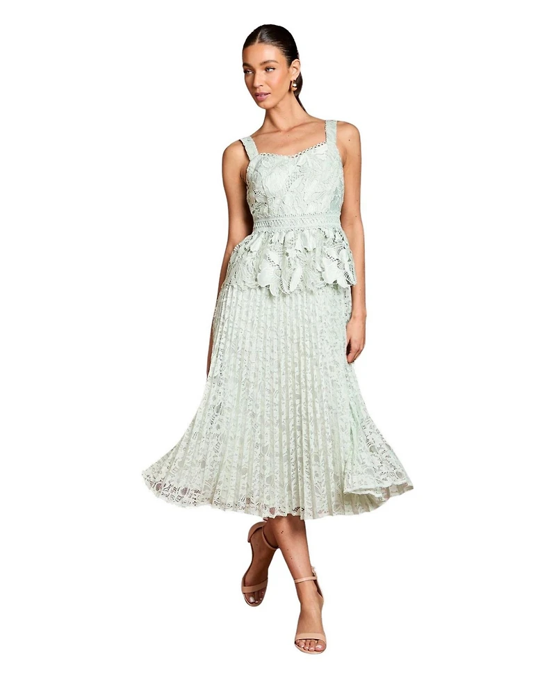Coast Women's Lace Peplum Midi Dress
