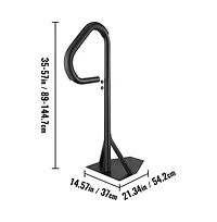 Sugift Hot Tub Handrail 360 Degree Rotatable Spa Side Rail Adjustable
