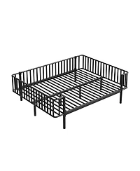 Streamdale Furniture Metal Daybed with Sturdy Steel Slat Support