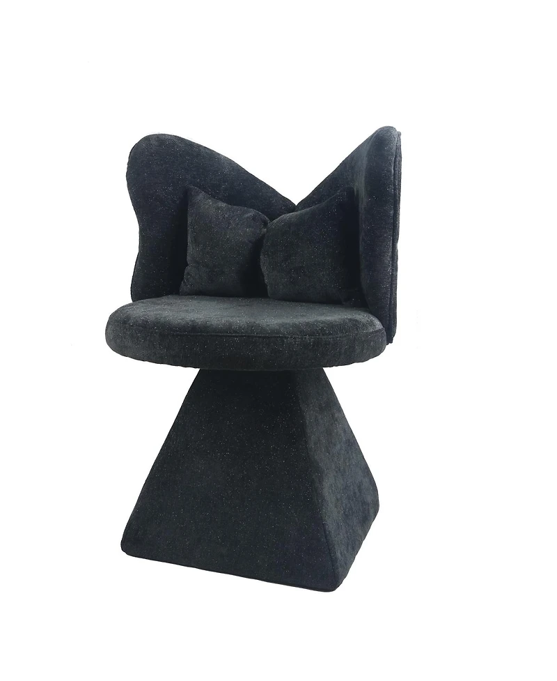Streamdale Furniture Butterfly Back Swivel Vanity Chair for Bedroom and Dining Room