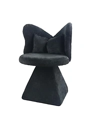 Streamdale Furniture Butterfly Back Swivel Vanity Chair for Bedroom and Dining Room