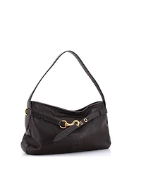 Pre-Owned Miu Miu Medium Aventure Shoulder Bag Leather