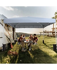 Gouun 10 x 10 Feet Pop Up Canopy Tent with Carry Bag and 4 Sandbags