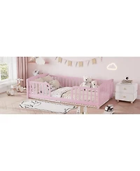 Streamdale Furniture Floor Fence Bed with Central Entrance