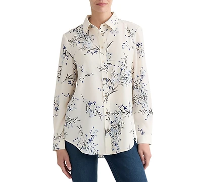 Jones New York Women's Printed Collared Shirt