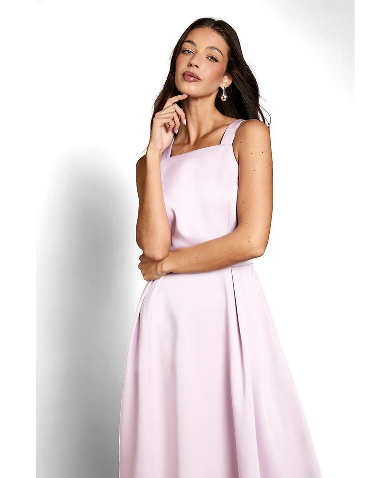 Coast Women's Fit and Flare Square Neck Midi Dress