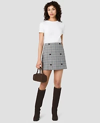 French Connection Women's Mini Fitted Zip Skirt