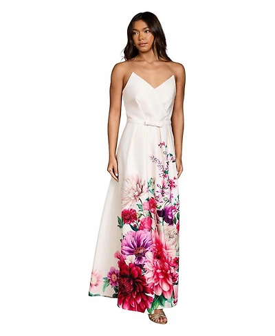 Coast Women's Wired Bandeau Border Print Maxi Dress