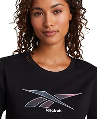 Reebok Women's Vector Graphic Crewneck T-Shirt