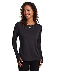 Reebok Women's Marled Performance Long-Sleeve Training Top