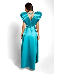 Coast Women's V-Neck High Low Midi Dress