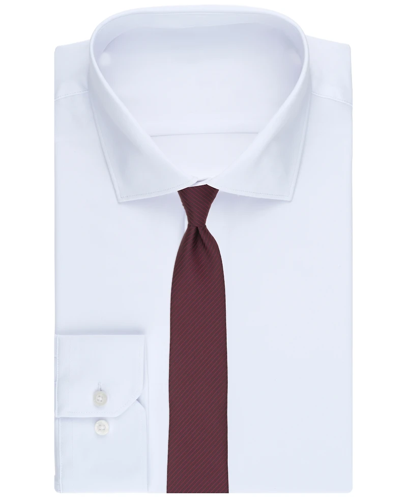 Alfani Men's Aero Fine Line Stripe Slim Silk Tie