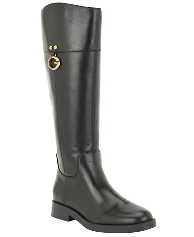 Guess Women's Kandra Tall Signature G Logo Riding Block Heel Boots