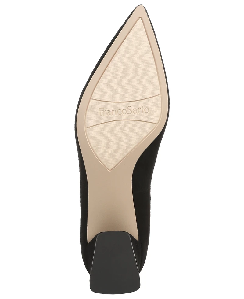 Franco Sarto Women's Racer Pump Bow Pointed Toe Pumps